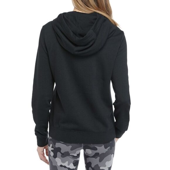 New! NIKE Glitter Logo Fleece Hoodie Sweatshirt Sweater Size XS Color Black Gold - Picture 6 of 7